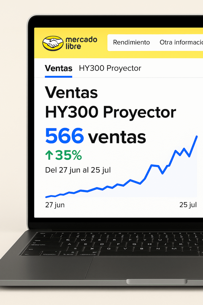 Análisis de mercado dentro de Mercado Libre para vendedores expertos en Argentina, Chile y México 7 Proyector HY300 – Imagen Publicitaria Mercado Libre Product Ads