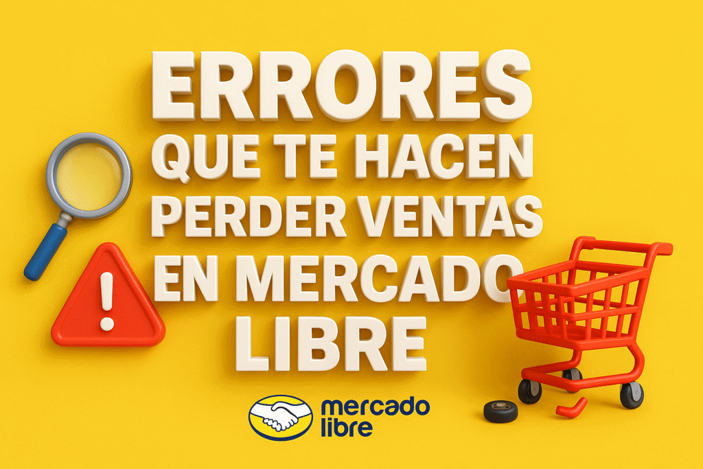 Errores que te hacen perder ventas en Mercado Libre (y cómo evitarlos) 3 Errores que te hacen perder ventas en Mercado Libre