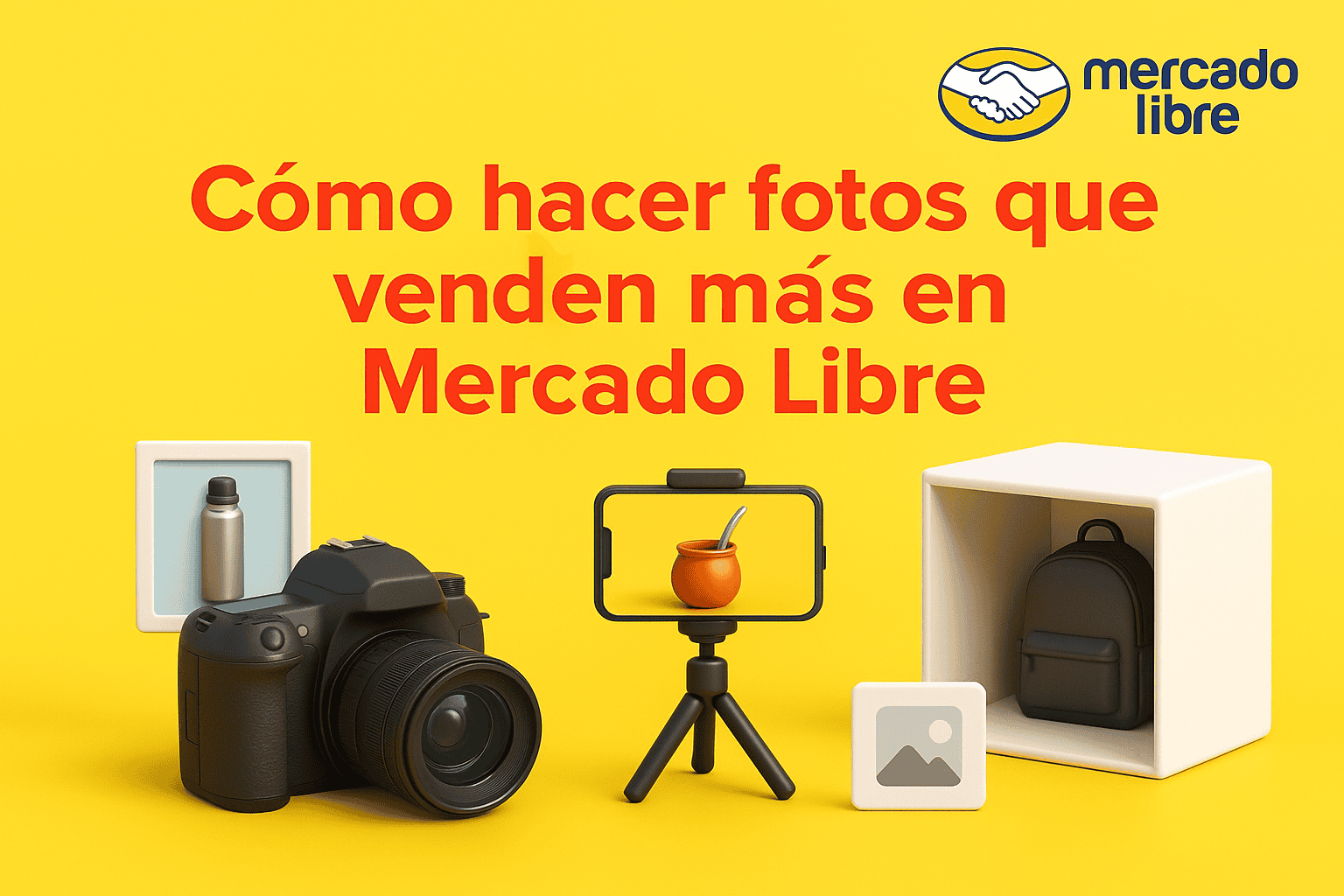 Cómo hacer fotos que venden más en Mercado Libre – Banner ilustrativo