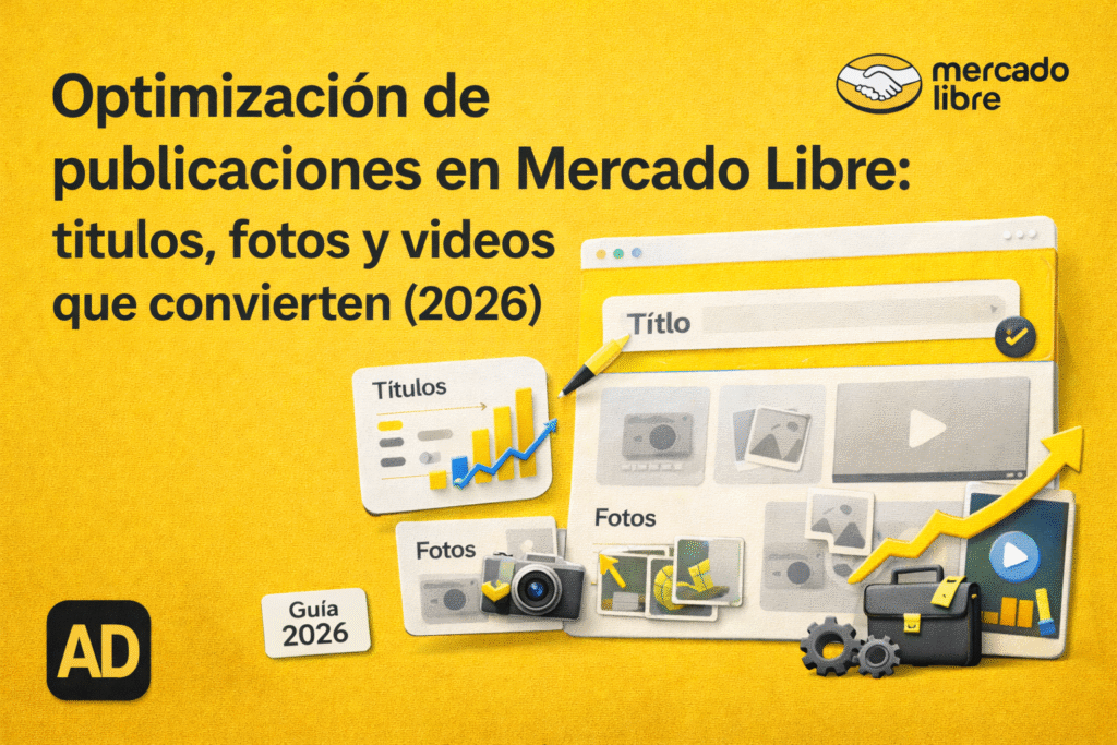 Optimización de publicaciones en Mercado Libre: títulos, fotos y videos que convierten (2026)