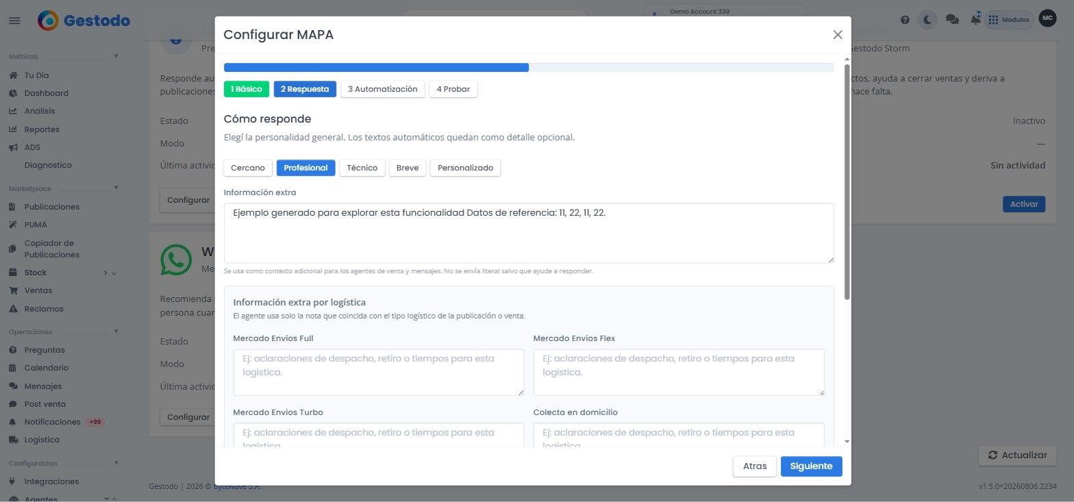 Agentes que responden por vos 24/7 en Mercado Libre: cómo funcionan y hasta dónde dejarlos solos 3 Configuración del tono de respuesta y notas por tipo de logística