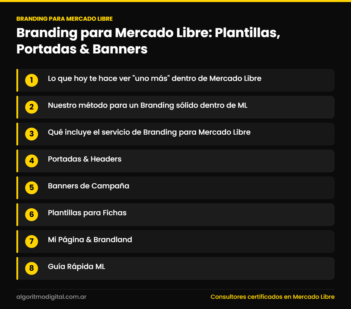 Branding para mercado libre — Branding para Mercado Libre: Plantillas, Portadas & Banners