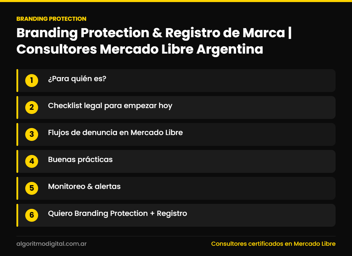 Branding protection — Branding Protection & Registro de Marca | Consultores Mercado Libre Argentina
