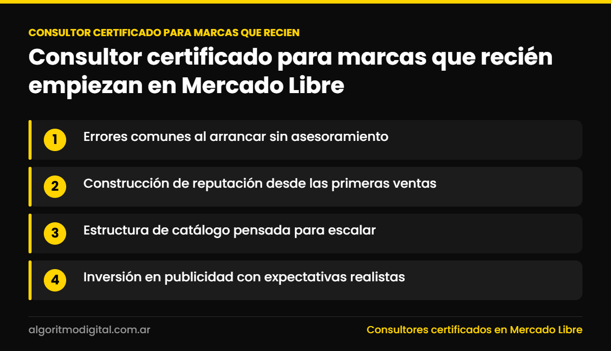 Consultor certificado para marcas que recien — Consultor certificado para marcas que recién empiezan en Mercado Libre