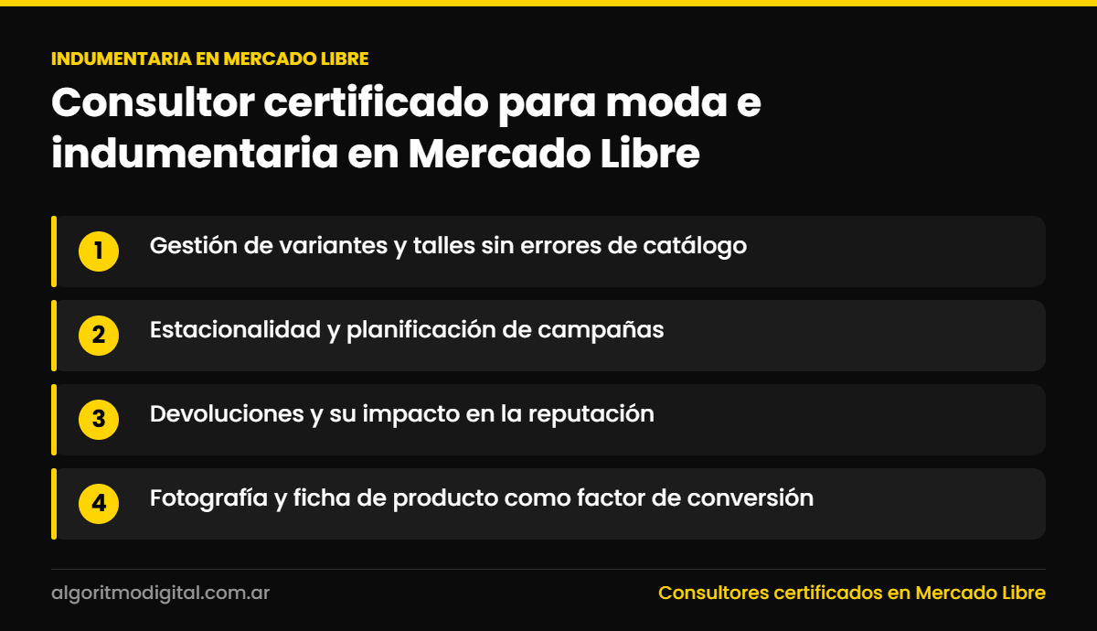 Indumentaria en mercado libre — Consultor certificado para moda e indumentaria en Mercado Libre