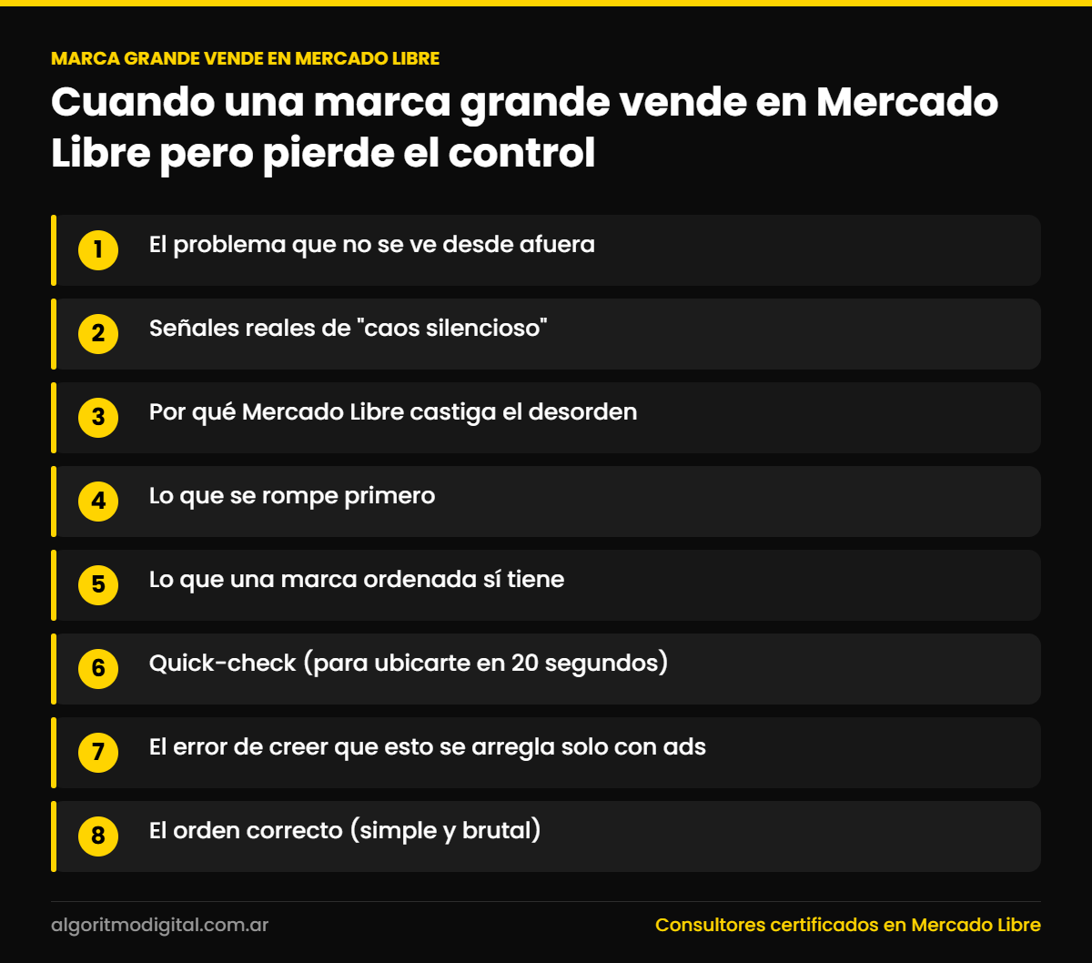 Marca grande vende en mercado libre — Cuando una marca grande vende en Mercado Libre pero pierde el control