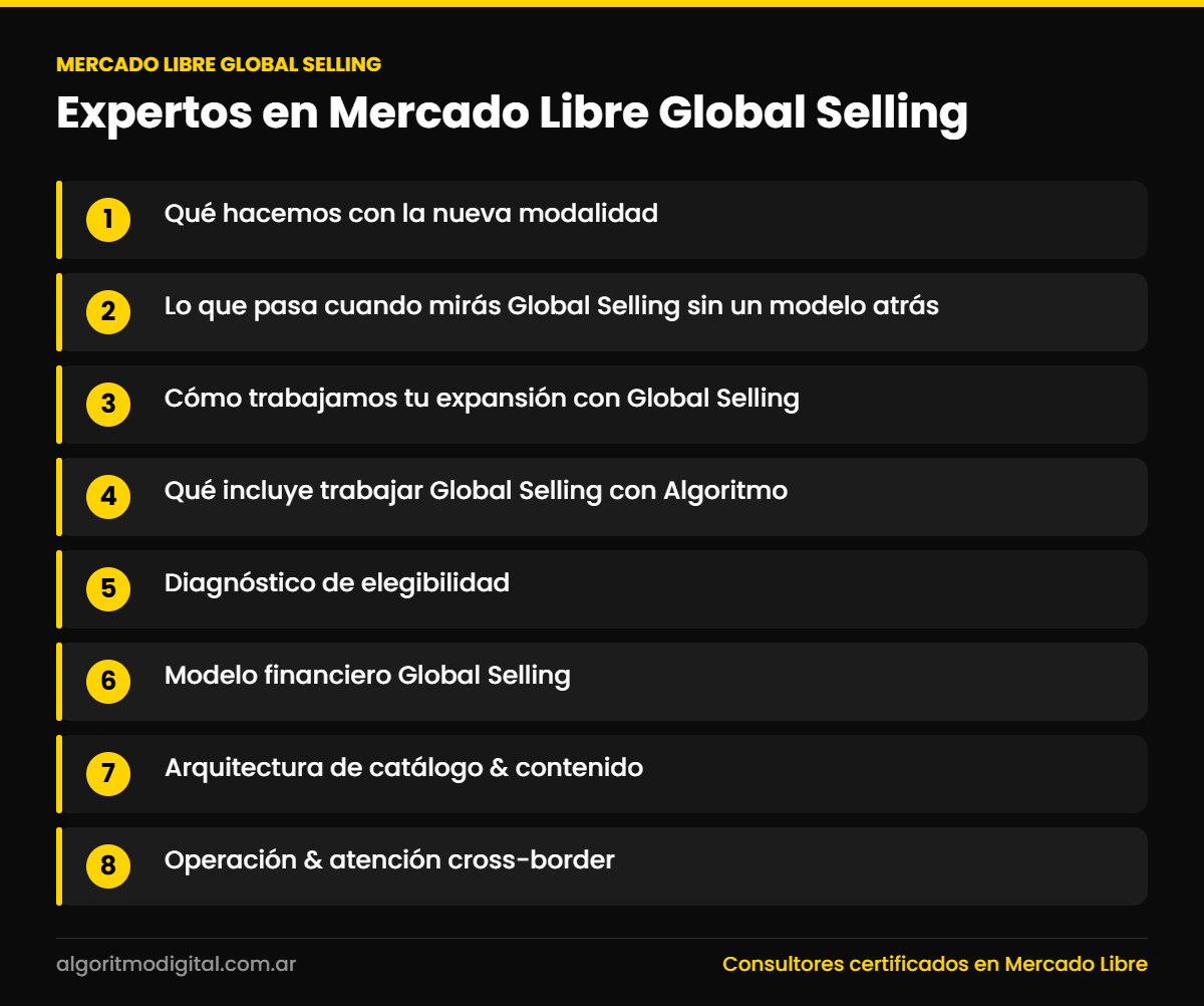 Mercado libre global selling — Expertos en Mercado Libre Global Selling