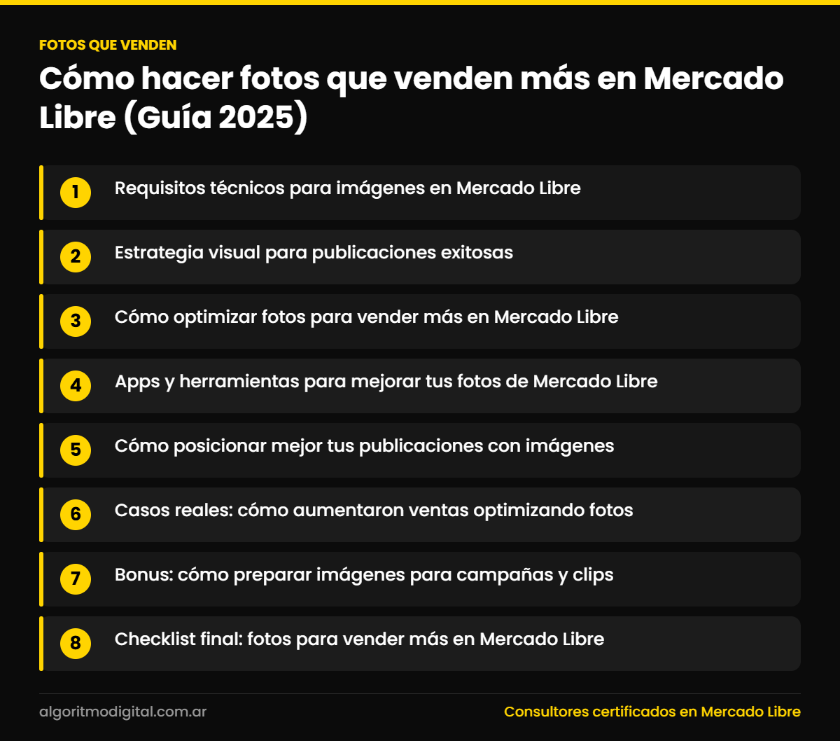 Fotos que venden — Cómo hacer fotos que venden más en Mercado Libre (Guía 2025)