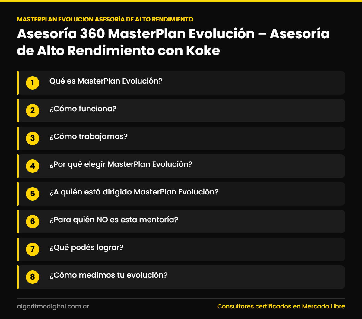 Masterplan evolucion asesoria de alto rendimiento — Asesoría 360 MasterPlan Evolución – Asesoría de Alto Rendimiento con Koke