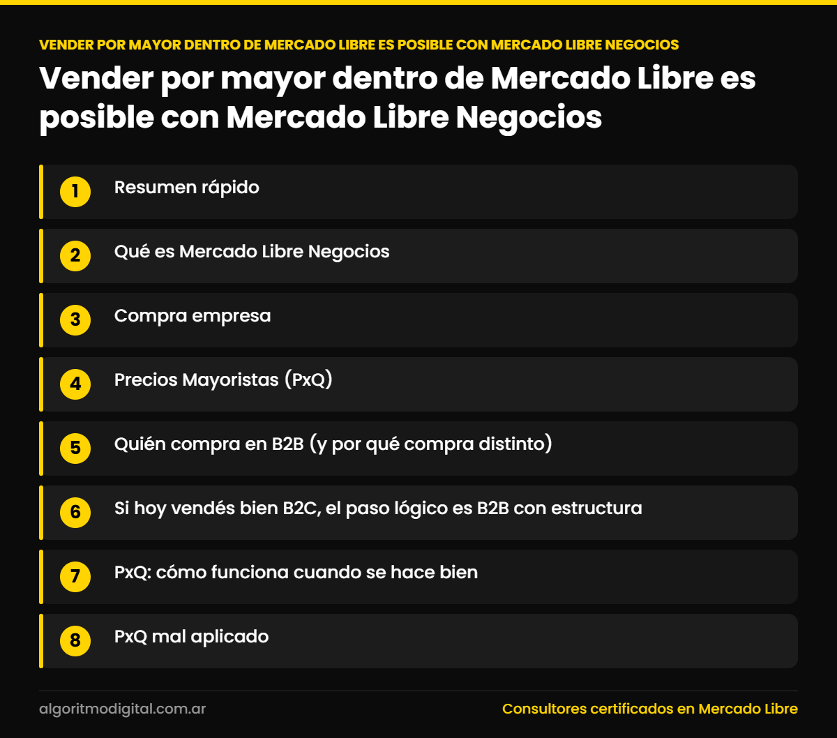 Vender por mayor dentro de Mercado Libre es posible con Mercado Libre Negocios — Vender por mayor dentro de Mercado Libre es posible con Mercado Libre