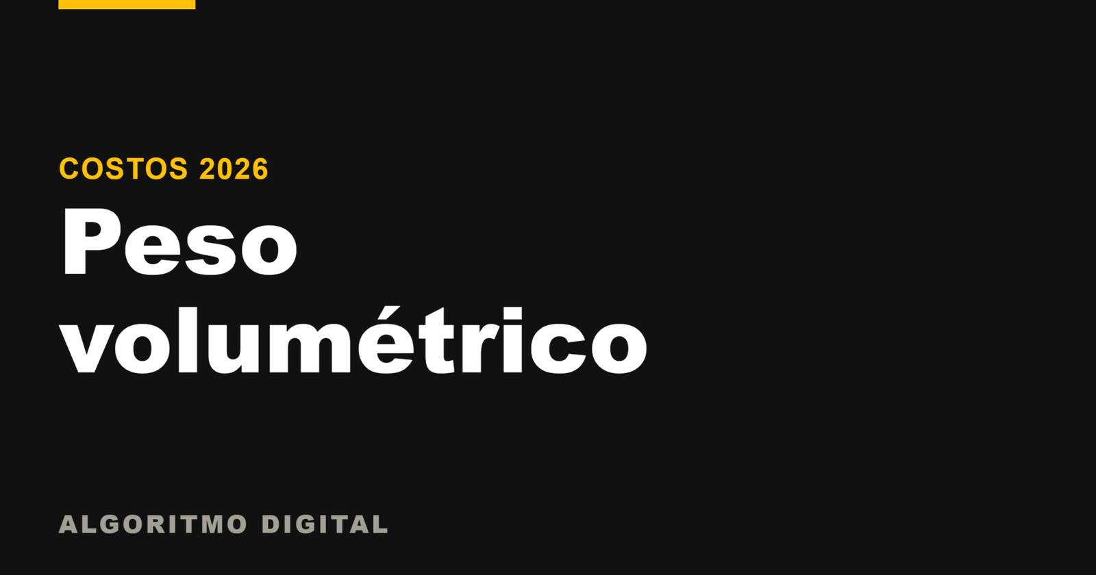 Peso volumétrico en Mercado Libre: cómo se calcula y cómo pagar menos