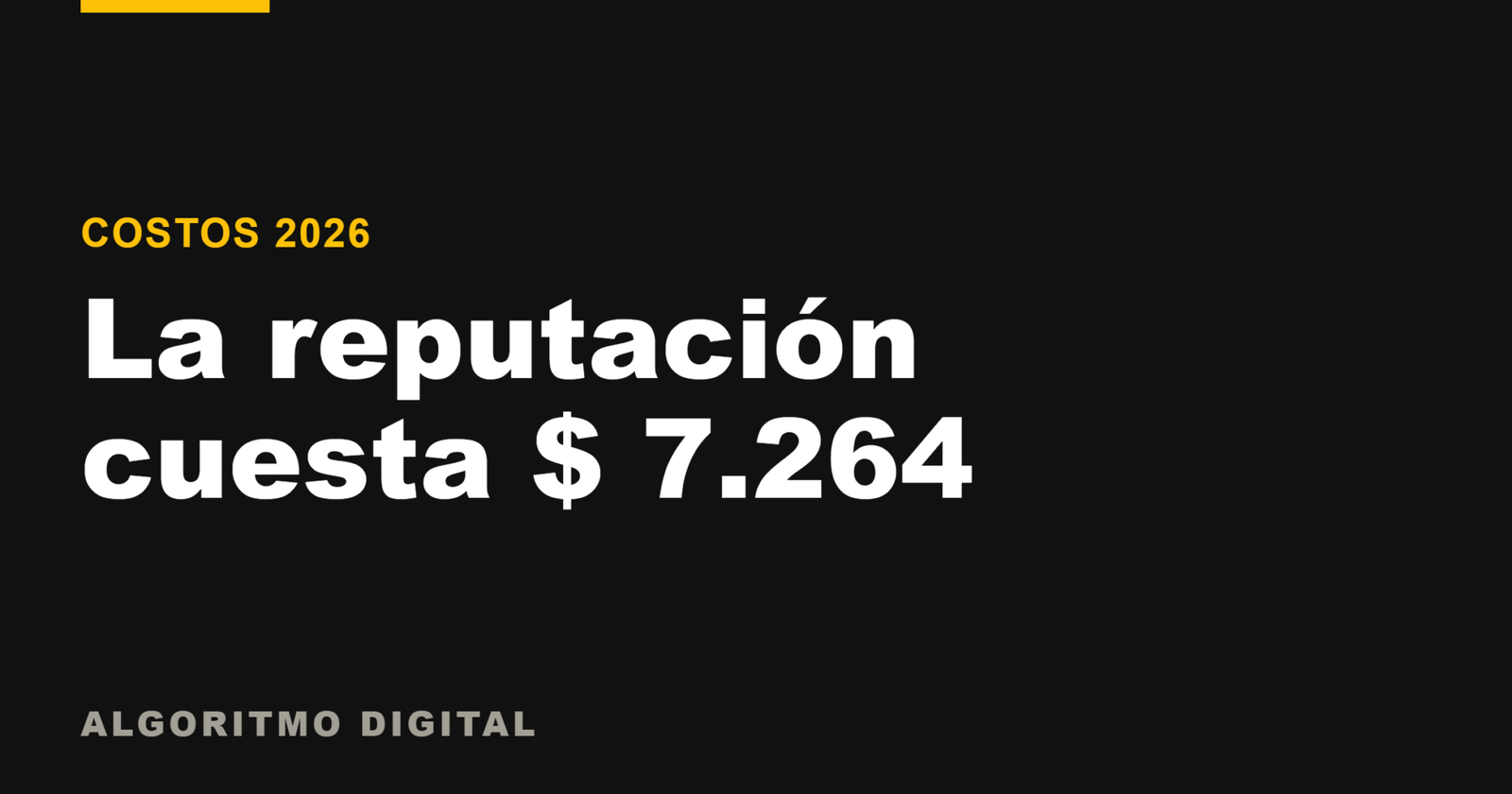 Cuánto te cuesta la reputación en Mercado Libre: $ 7.264 por venta