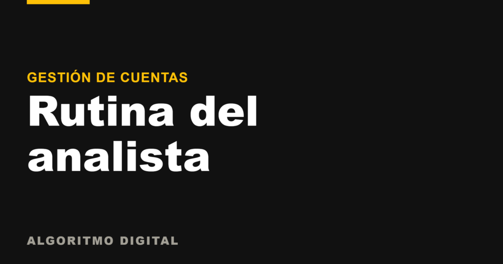 Rutina del analista de Mercado Libre